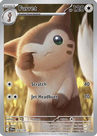 Furret 168/159 - Holofoil Journey Together - Illustration Rare