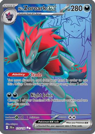 N's Zoroark ex 175/159 - Holofoil Journey Together - Ultra Rare