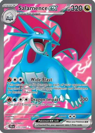 Salamence ex 177/159 - Holofoil Journey Together - Ultra Rare