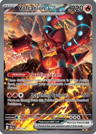 Volcanion ex 182/159 - Holofoil Journey Together - Special Illustration Rare