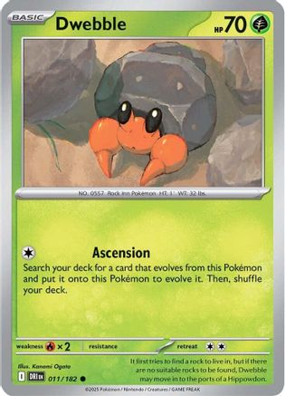Dwebble 011/182 Destined Rivals - Common