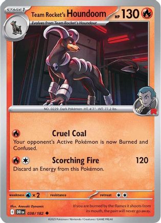 Team Rocket's Houndoom 038/182 Destined Rivals - Uncommon