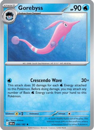 Gorebyss 056/182 - Reverse Holofoil Destined Rivals - Rare