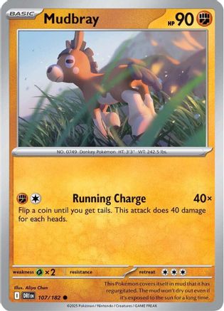 Mudbray 107/182 - Reverse Holofoil Destined Rivals - Common