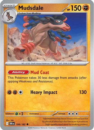 Mudsdale 108/182 Destined Rivals - Uncommon
