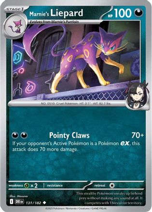 Marnie's Liepard 131/182 Destined Rivals - Uncommon