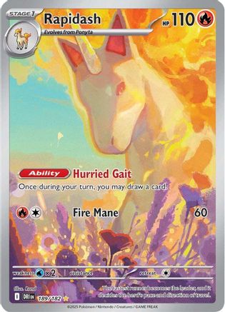 Rapidash 189/182 - Holofoil Destined Rivals