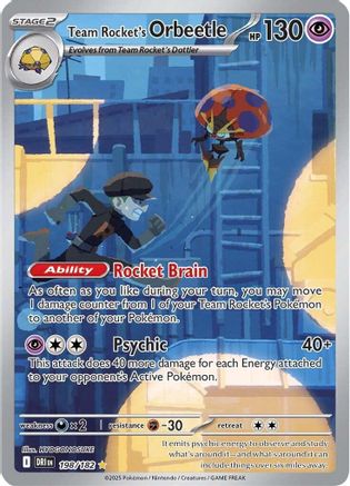 Team Rocket's Orbeetle 198/182 - Holofoil Destined Rivals