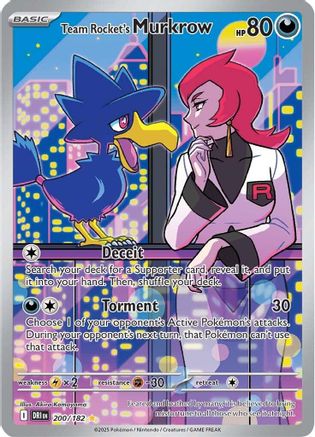 Team Rocket's Murkrow 200/182 - Holofoil Destined Rivals