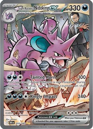 Team Rocket's Nidoking ex 233/182 - Holofoil Destined Rivals