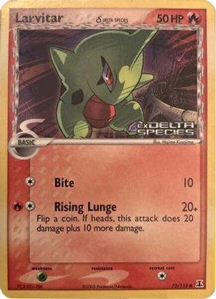 Larvitar (Delta Species Stamp) 073 Miscellaneous Cards & Products