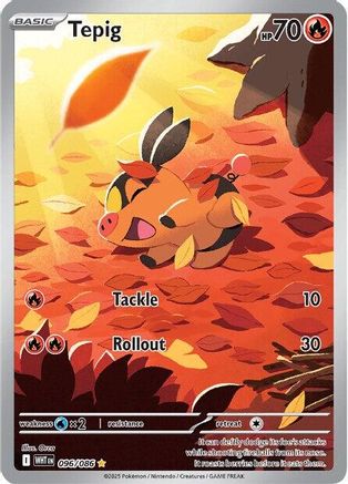 Tepig 096/086 - Holofoil White Flare