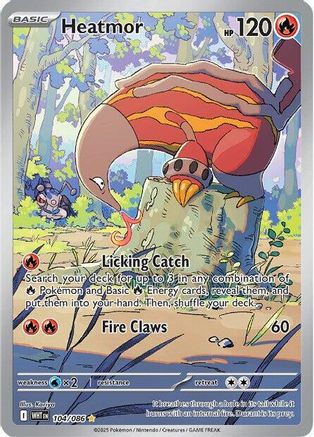 Heatmor 104/086 - Holofoil White Flare