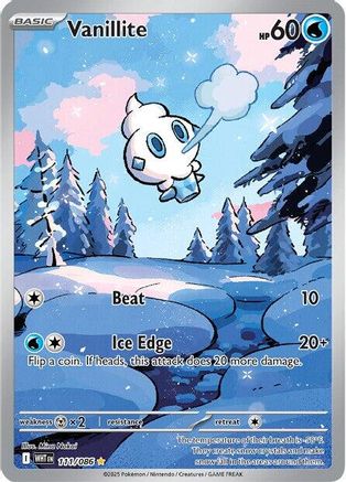 Vanillite 111/086 - Holofoil SV White Flare