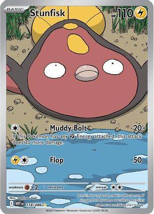 Stunfisk 118/086 - Holofoil White Flare