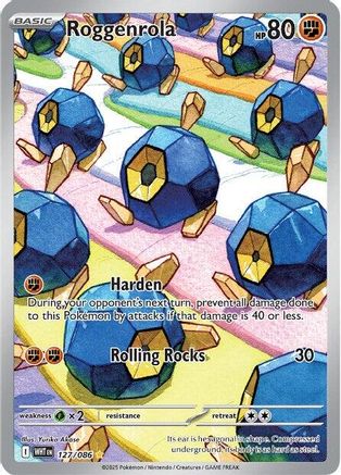 Roggenrola 127/086 - Holofoil White Flare