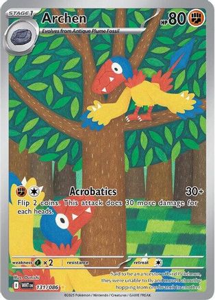 Archen 131/086 - Holofoil White Flare