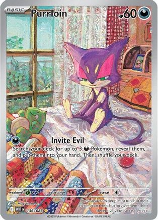 Purrloin 136/086 - Holofoil White Flare