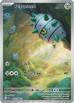 Ferroseed 148/086 - Holofoil White Flare