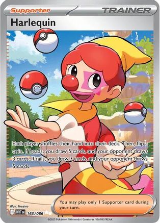 Harlequin 163/086 - Holofoil SV White Flare