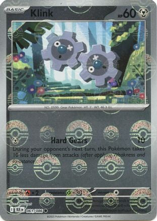 Klink (Poke Ball Pattern) 061/086 - Holofoil SV Black Bolt