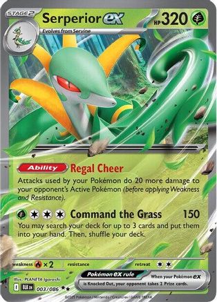 Serperior ex 003/086 - Holofoil SV Black Bolt