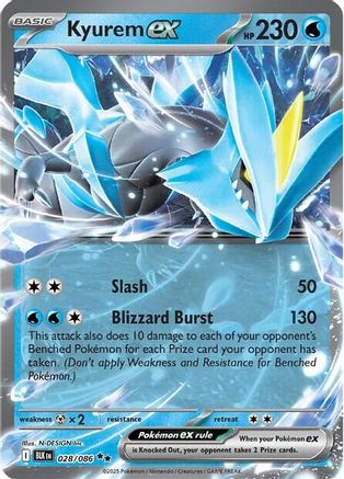 Kyurem ex 028/086 - Holofoil Black Bolt