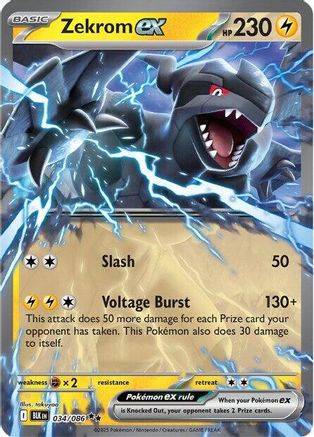 Zekrom ex 034/086 - Holofoil Black Bolt