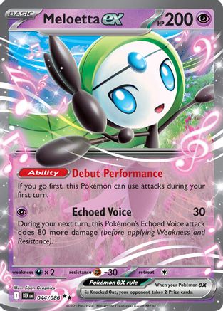 Meloetta ex 044/086 - Holofoil Black Bolt