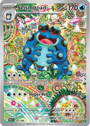 Seismitoad 105/086 - Holofoil Black Bolt
