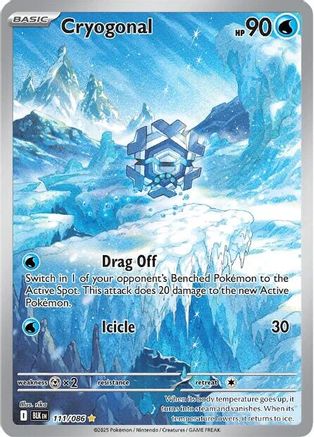 Cryogonal 111/086 - Holofoil SV Black Bolt