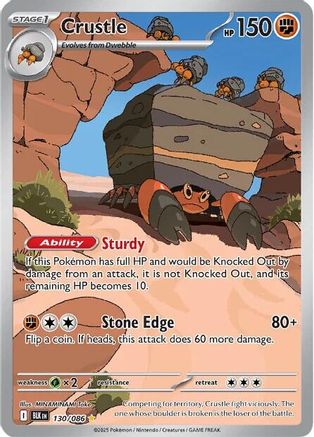 Crustle 130/086 - Holofoil Black Bolt