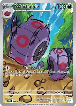 Whirlipede 133/086 - Holofoil Black Bolt