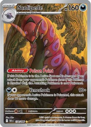 Scolipede 134/086 - Holofoil Black Bolt