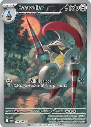 Escavalier 138/086 - Holofoil Black Bolt