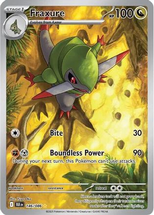 Fraxure 146/086 - Holofoil Black Bolt
