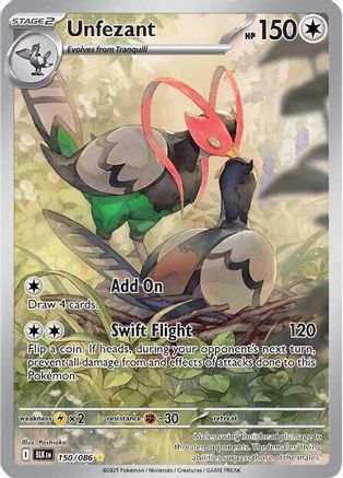 Unfezant 150/086 - Holofoil SV Black Bolt