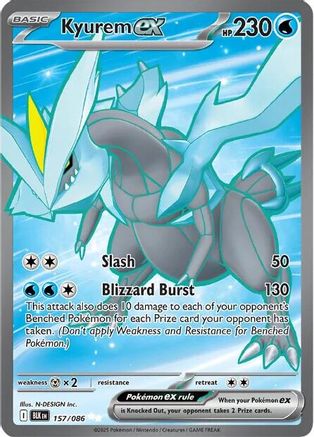 Kyurem ex 157/086 - Holofoil Black Bolt