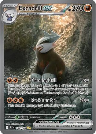 Excadrill ex 168/086 - Holofoil Black Bolt