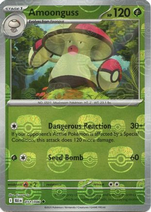 Amoonguss (Master Ball Pattern) 011/086 - Holofoil Black Bolt