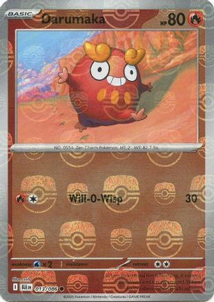 Darumaka (Master Ball Pattern) 013/086 - Holofoil SV Black Bolt