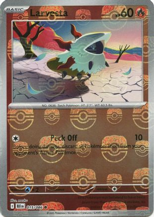 Larvesta (Master Ball Pattern) 015/086 - Holofoil Black Bolt