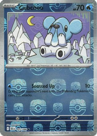 Cubchoo (Master Ball Pattern) 025/086 - Holofoil SV Black Bolt