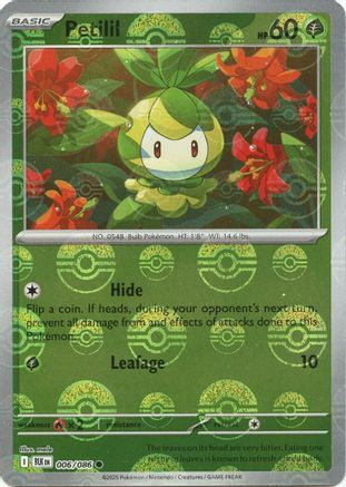 Petilil (Poke Ball Pattern) 006/086 - Holofoil SV Black Bolt