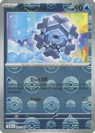 Cryogonal (Poke Ball Pattern) 027/086 - Holofoil Black Bolt