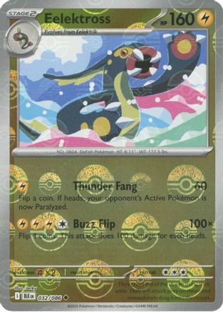 Eelektross (Poke Ball Pattern) 032/086 - Holofoil Black Bolt