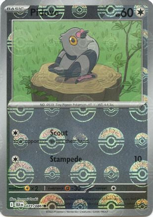 Pidove (Poke Ball Pattern) 071/086 - Holofoil SV Black Bolt