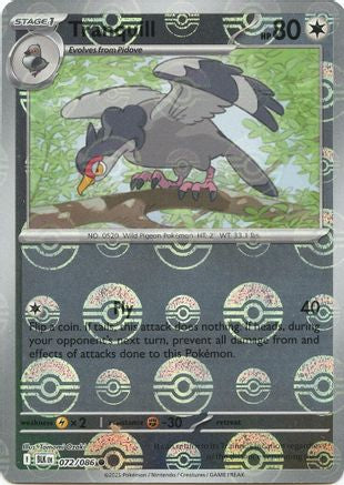 Tranquill (Poke Ball Pattern) 072/086 - Holofoil SV Black Bolt