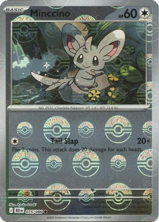 Minccino (Poke Ball Pattern) 075/086 - Holofoil SV Black Bolt