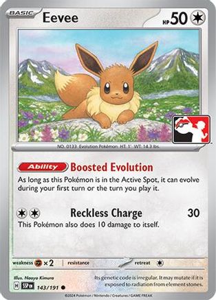Eevee 143 - Holofoil Prize Pack Series Cards